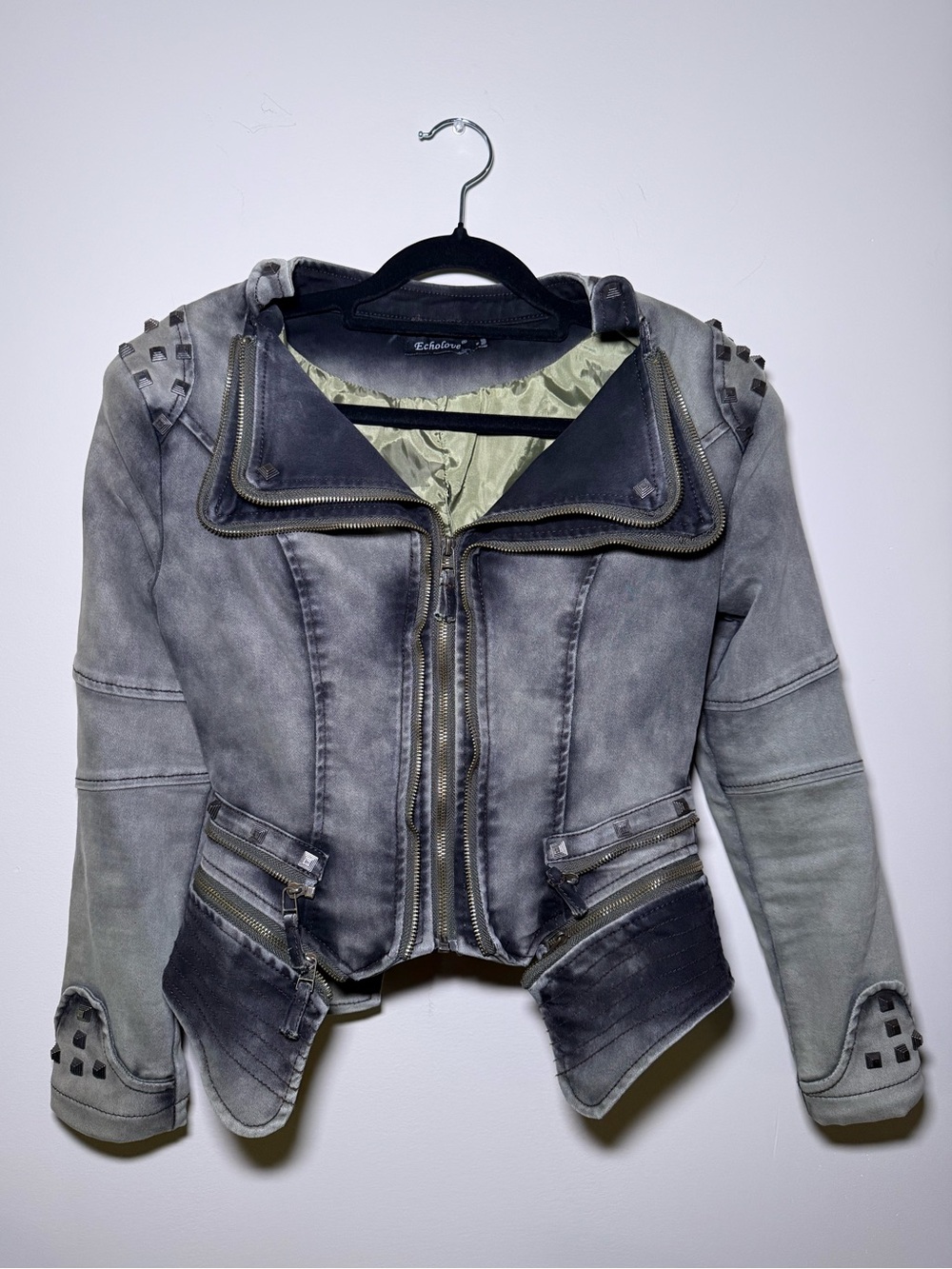 Studded Green Echolove Alternative Jacket